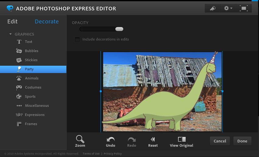 Adobe Photoshop Express online