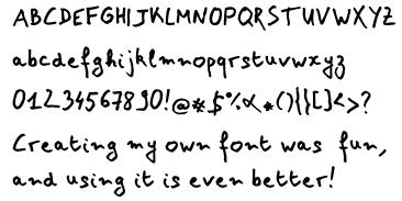 Create your own writing’s fonts