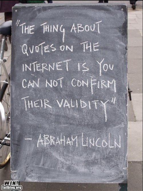From Abraham Lincoln