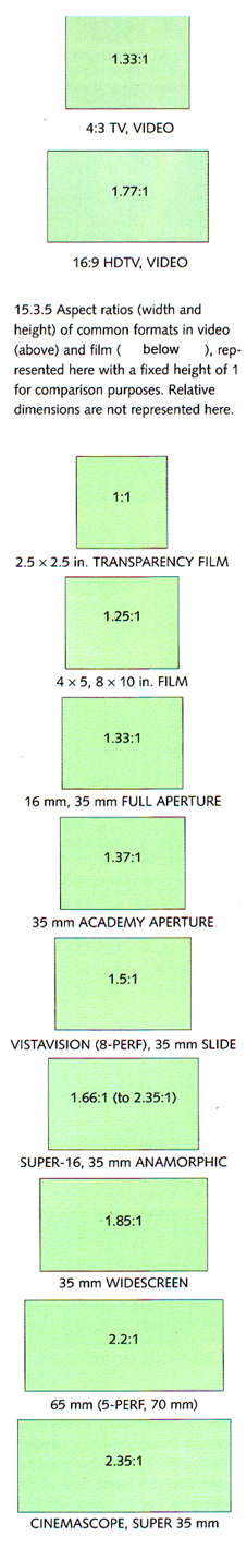 film formats - common formats