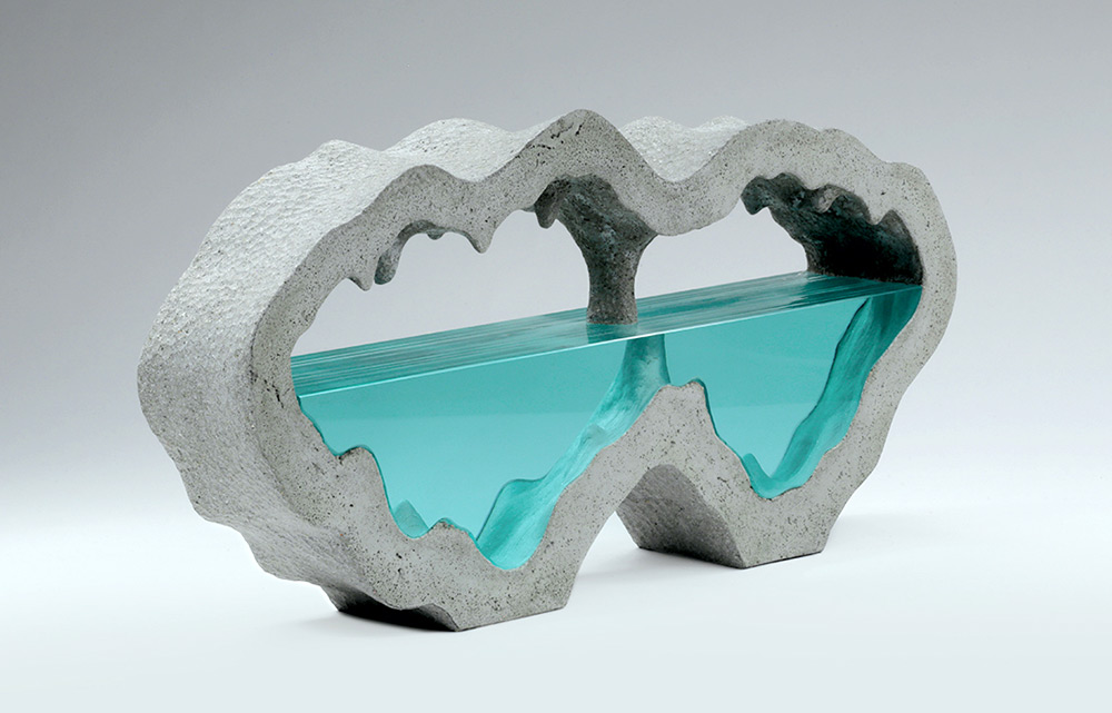 New Bodies of Water Sculpted from Layered Glass by Ben Young