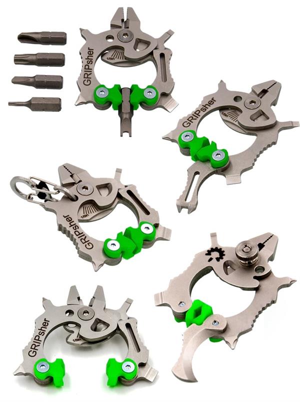 3D printed GRIPsher Multi-Tool could be the ultimate keychain tool
