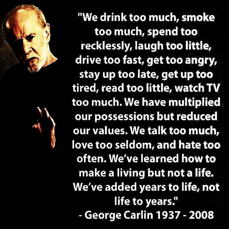 George Carlin on humanity