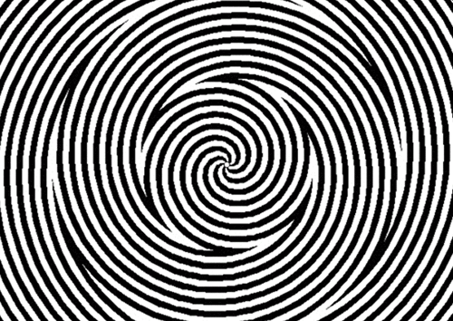 optical illusion - motion aftereffect