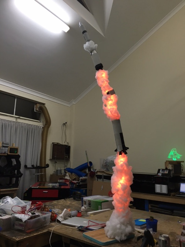 Build Your Own Awesome Blasting Off Rocket Lamp