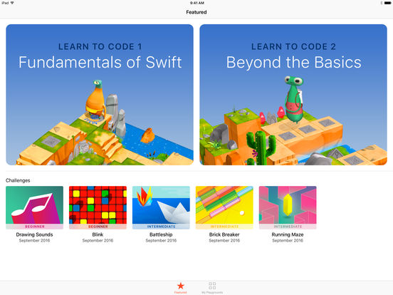 Swift Playgrounds app